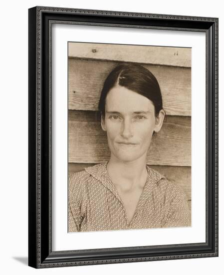 Allie Mae Burroughs in Hale County, Alabama, 1935-36-Walker Evans-Framed Photographic Print