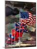 "Allied Forces Flags," July 3, 1943-John Atherton-Mounted Giclee Print