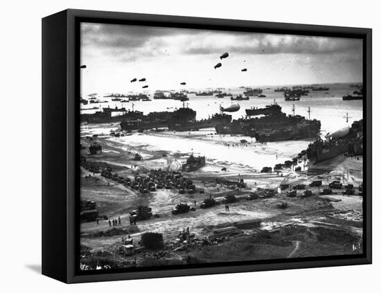 Allied Invasion of Normandy-null-Framed Premier Image Canvas