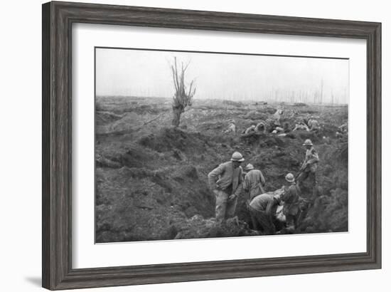 Allied Troops, 31 July 1917 at the Yser Canal, Belgium, 1926-null-Framed Giclee Print