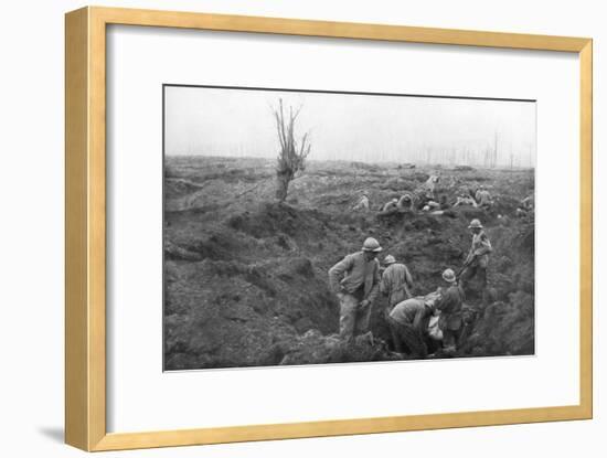 Allied Troops, 31 July 1917 at the Yser Canal, Belgium, 1926-null-Framed Giclee Print
