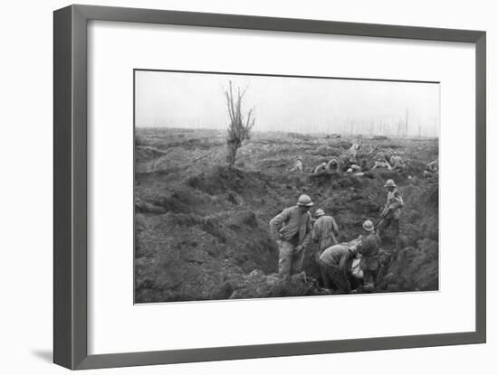 Allied Troops, 31 July 1917 at the Yser Canal, Belgium, 1926-null-Framed Giclee Print