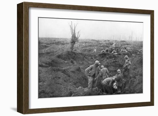 Allied Troops, 31 July 1917 at the Yser Canal, Belgium, 1926-null-Framed Giclee Print