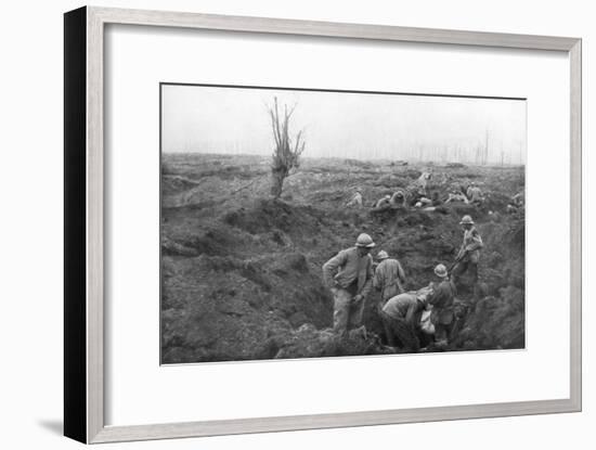 Allied Troops, 31 July 1917 at the Yser Canal, Belgium, 1926-null-Framed Giclee Print