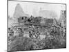 Allied Troops Marching Through a Liberated Town, 27 October 1918-null-Mounted Giclee Print