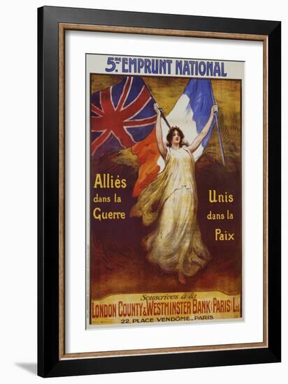 Allies Dans La Guerre Poster-Firmin Bouisset-Framed Giclee Print