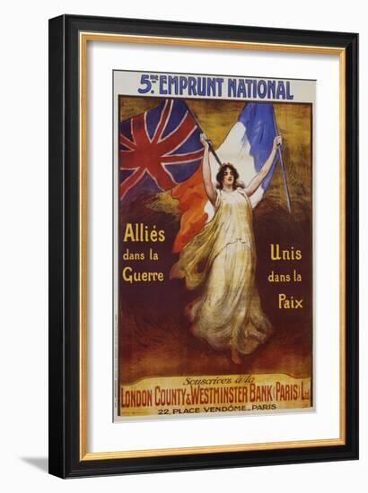 Allies Dans La Guerre Poster-Firmin Bouisset-Framed Giclee Print