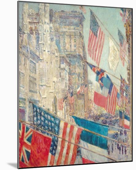 Allies Day, May 1917-Frederick Childe Hassam-Mounted Giclee Print