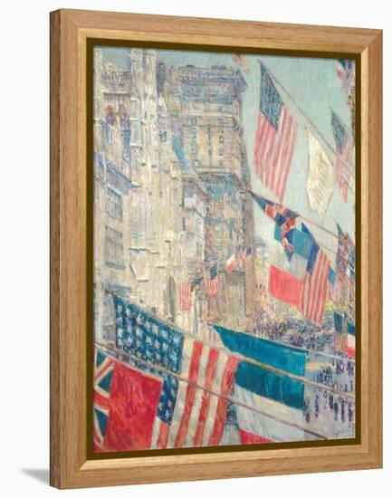 Allies Day, May 1917-Childe Hassam-Framed Premier Image Canvas