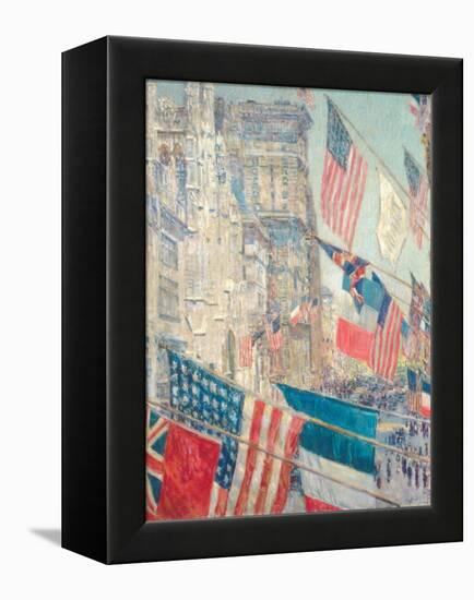 Allies Day, May 1917-Childe Hassam-Framed Premier Image Canvas