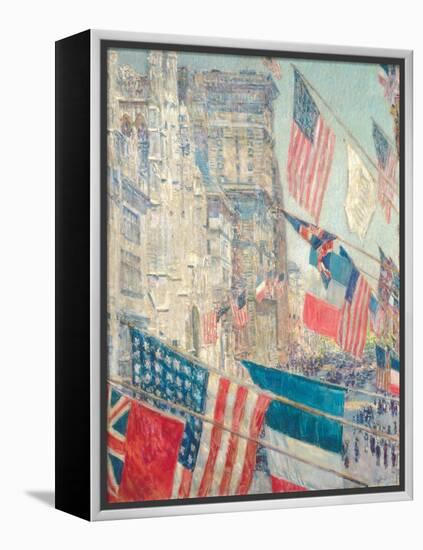 Allies Day, May 1917-Childe Hassam-Framed Premier Image Canvas