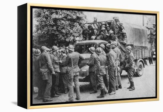 Allies Go To Belgiums Aid, 1940, (1940)-null-Framed Premier Image Canvas