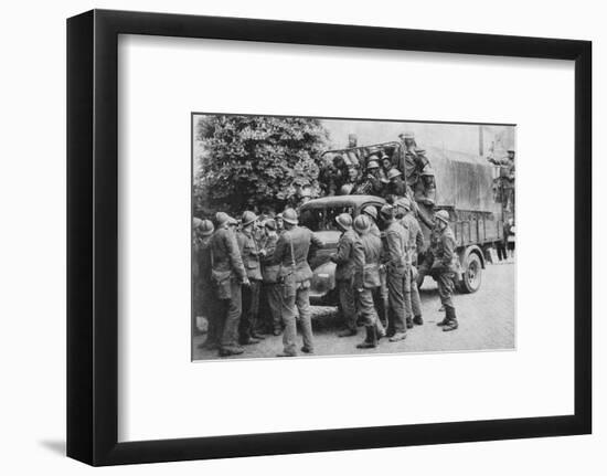 Allies Go To Belgiums Aid, 1940, (1940)-null-Framed Photographic Print