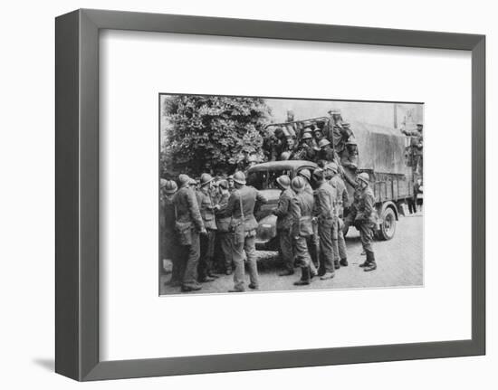 Allies Go To Belgiums Aid, 1940, (1940)-null-Framed Photographic Print