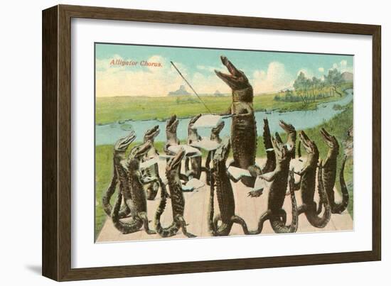 Alligator Chorus-null-Framed Premium Giclee Print
