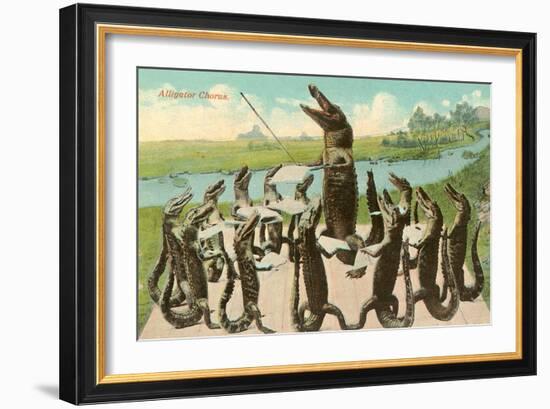 Alligator Chorus-null-Framed Premium Giclee Print