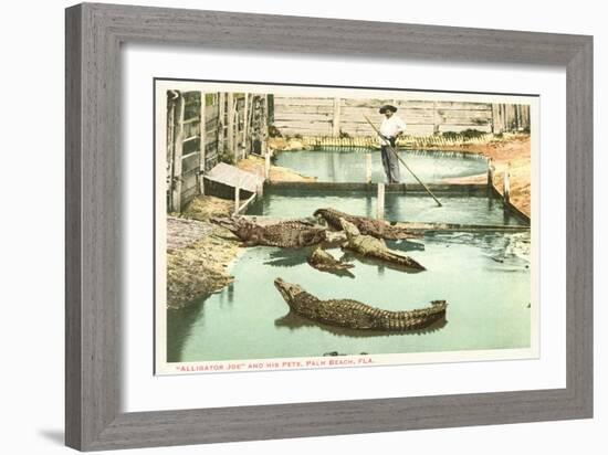 Alligator Joe, Palm Beach, Florida-null-Framed Art Print