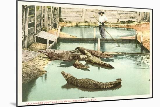 Alligator Joe, Palm Beach, Florida-null-Mounted Art Print