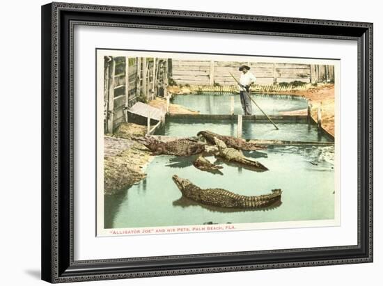 Alligator Joe, Palm Beach, Florida-null-Framed Art Print