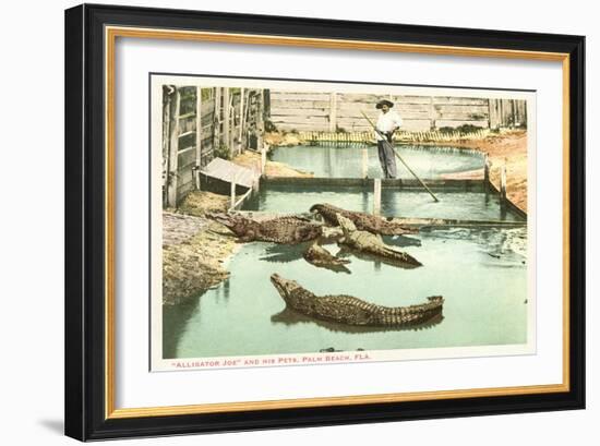 Alligator Joe, Palm Beach, Florida-null-Framed Premium Giclee Print