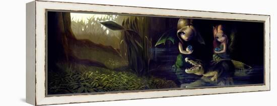 Alligator Magic-Jasmine Becket-Griffith-Framed Stretched Canvas