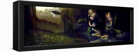 Alligator Magic-Jasmine Becket-Griffith-Framed Stretched Canvas