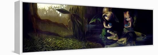 Alligator Magic-Jasmine Becket-Griffith-Framed Stretched Canvas