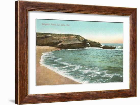 Alligator Rock, La Jolla Cove, San Diego, California-null-Framed Art Print