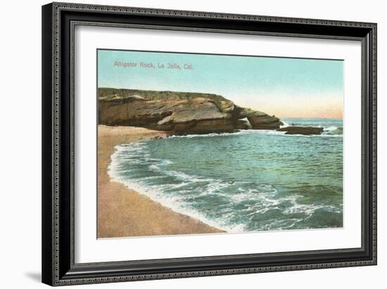 Alligator Rock, La Jolla Cove, San Diego, California-null-Framed Art Print