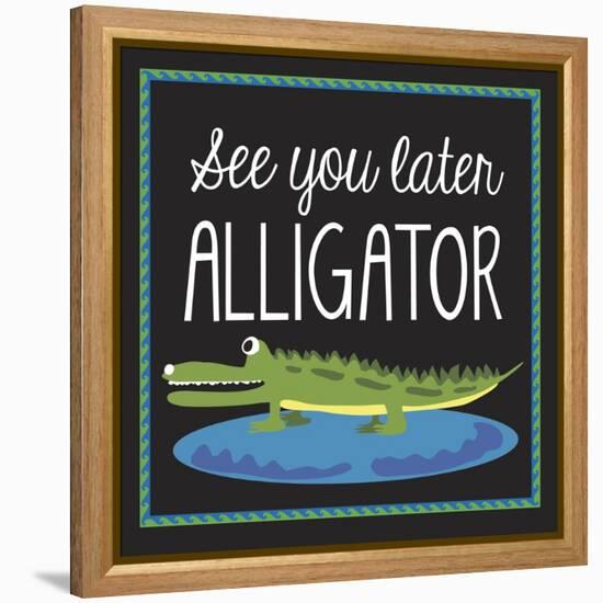 Alligator-Erin Clark-Framed Premier Image Canvas