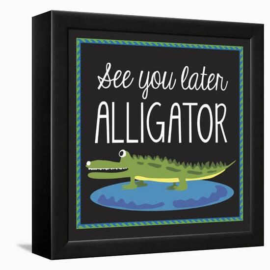 Alligator-Erin Clark-Framed Premier Image Canvas