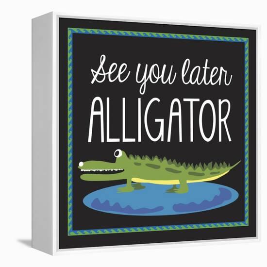 Alligator-Erin Clark-Framed Premier Image Canvas