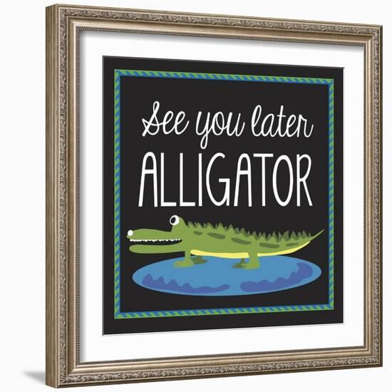 Alligator-Erin Clark-Framed Giclee Print