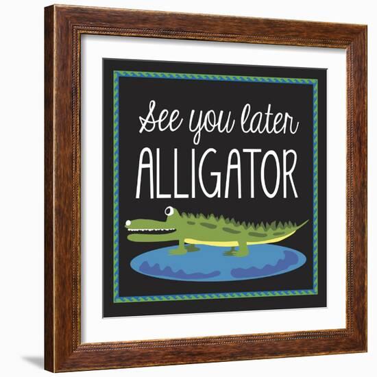 Alligator-Erin Clark-Framed Giclee Print