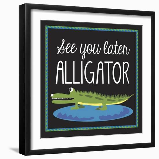 Alligator-Erin Clark-Framed Giclee Print