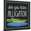 Alligator-Erin Clark-Mounted Giclee Print