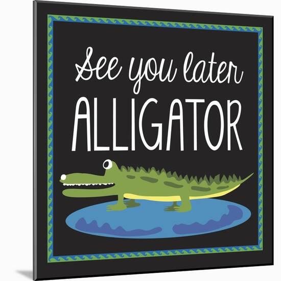Alligator-Erin Clark-Mounted Giclee Print