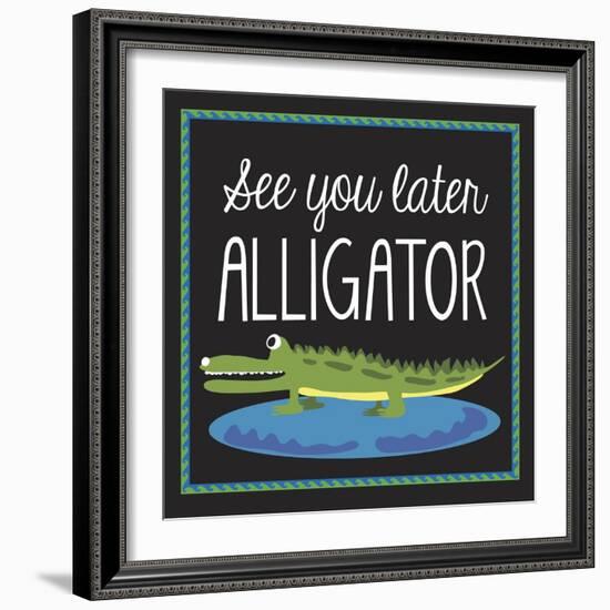 Alligator-Erin Clark-Framed Giclee Print