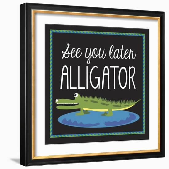 Alligator-Erin Clark-Framed Giclee Print