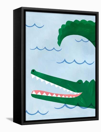 Alligator-Emily Kopcik-Framed Stretched Canvas