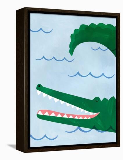 Alligator-Emily Kopcik-Framed Stretched Canvas