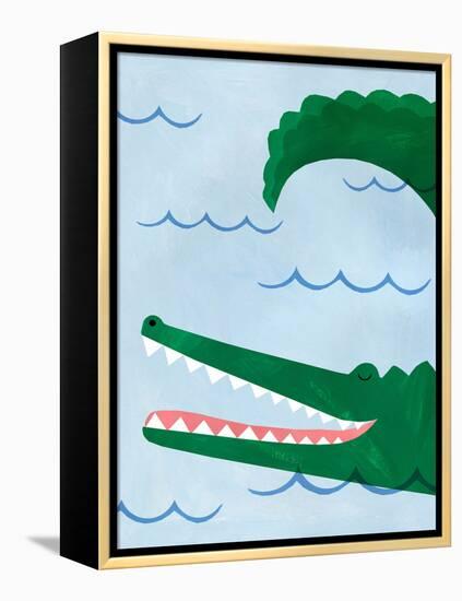 Alligator-Emily Kopcik-Framed Stretched Canvas