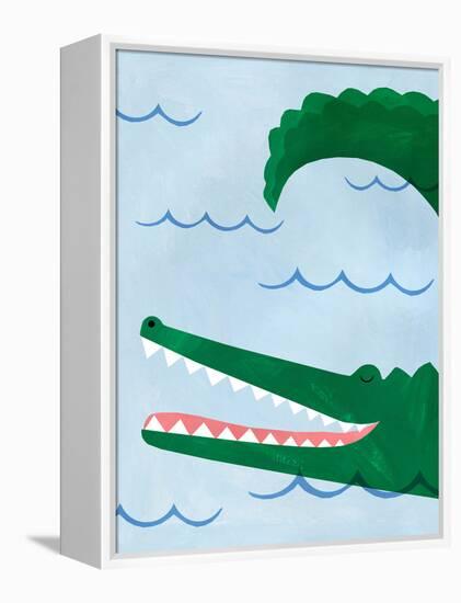 Alligator-Emily Kopcik-Framed Stretched Canvas