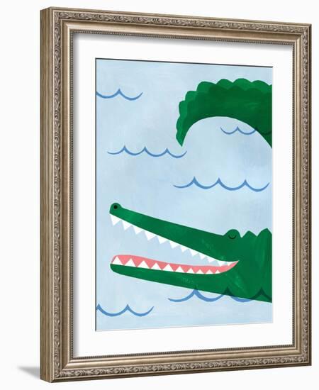 Alligator-Emily Kopcik-Framed Art Print