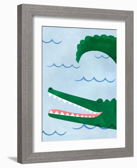 Alligator-Emily Kopcik-Framed Art Print