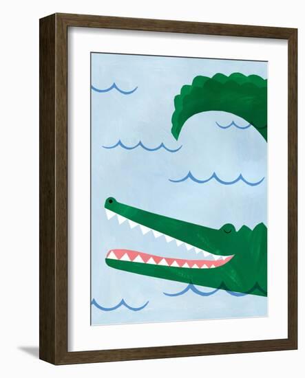 Alligator-Emily Kopcik-Framed Art Print