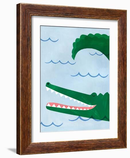 Alligator-Emily Kopcik-Framed Art Print