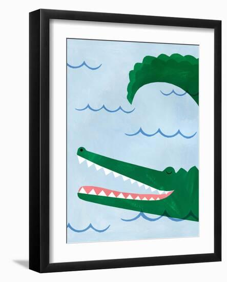 Alligator-Emily Kopcik-Framed Art Print