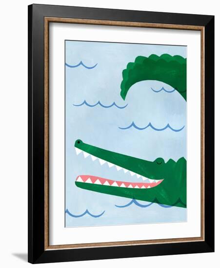 Alligator-Emily Kopcik-Framed Art Print