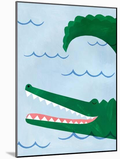 Alligator-Emily Kopcik-Mounted Art Print